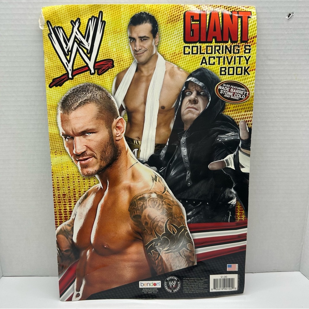WWE Wrestling Giant Coloring & Activity paperback book 2013 John Cena & more16"